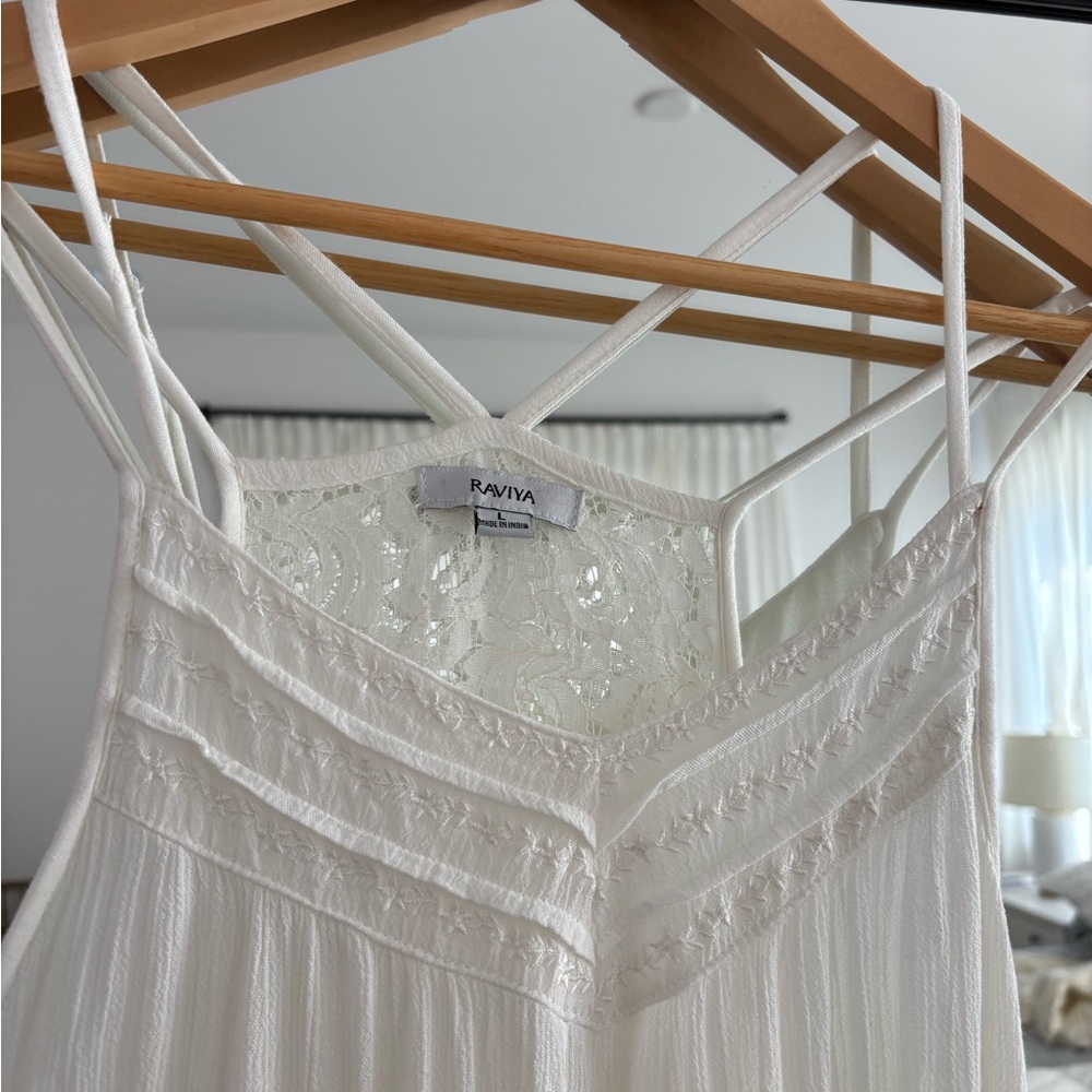 Raviva White Lace Detail Dress